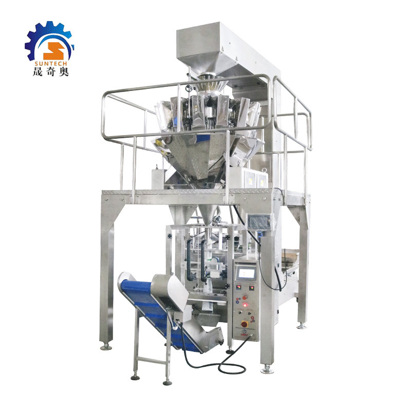 SUN-420 Automatic Vertical Rice Beans Granule Packing Machine With 10 Heads Weigher