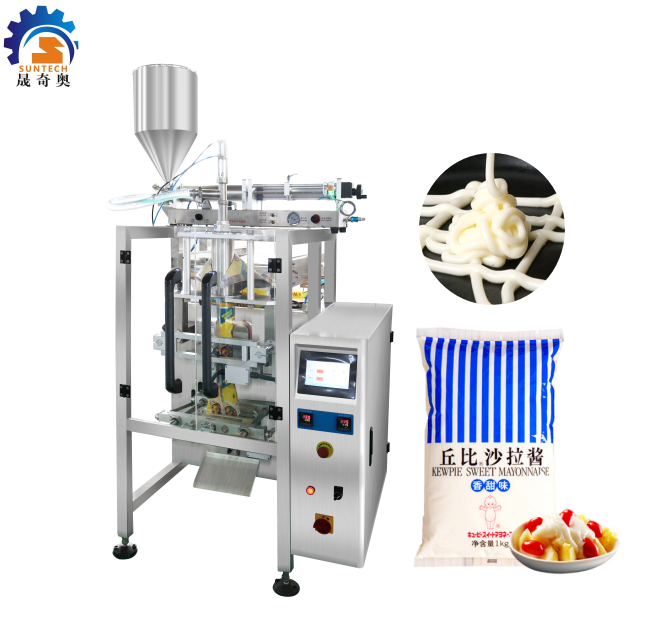 Automatic 700ml 1000ml Salad Dressing/Mayonnaise/Salad Sauce Filling And Sealing Packaging Machine