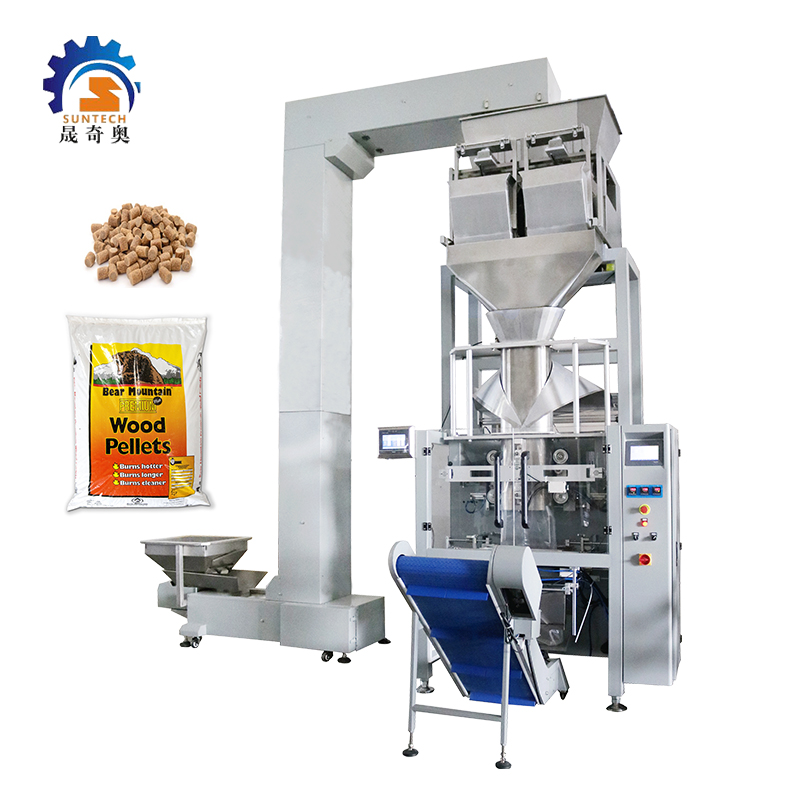 Automatic Composite PE Bag 5kg 6kg 8kg 10kg Little Stones Packing Machine With Linear Weigher