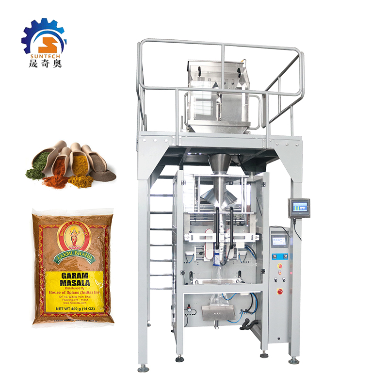 Automatic 250g 500g 1kg 1500g Spice Powder Granular Packing Machine With Linear 2 Heads
