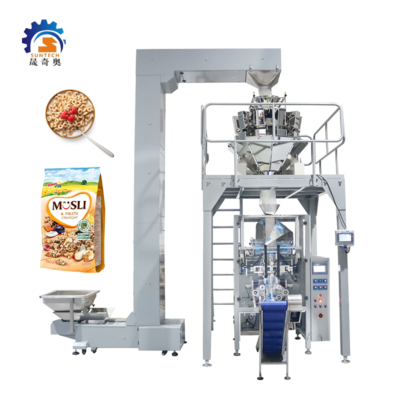 High Performance 250g 500g 1kg Jungle Oats Fruit Cereal Original Oatmeal Quad Bag Packing Machine