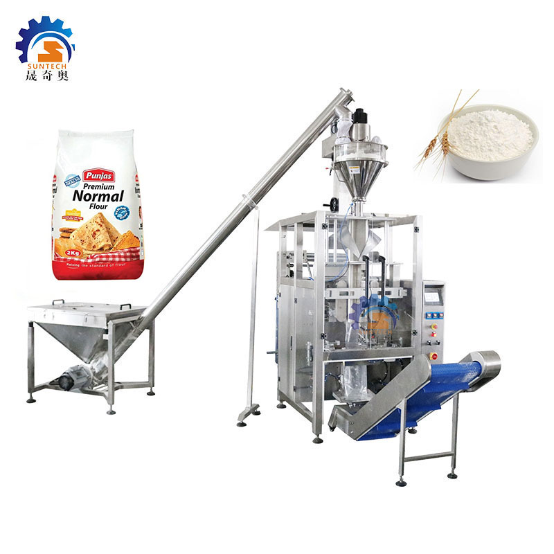 Automatic multi-function vertical flour fruit powder flour milk instant coffee powder filling packing machine