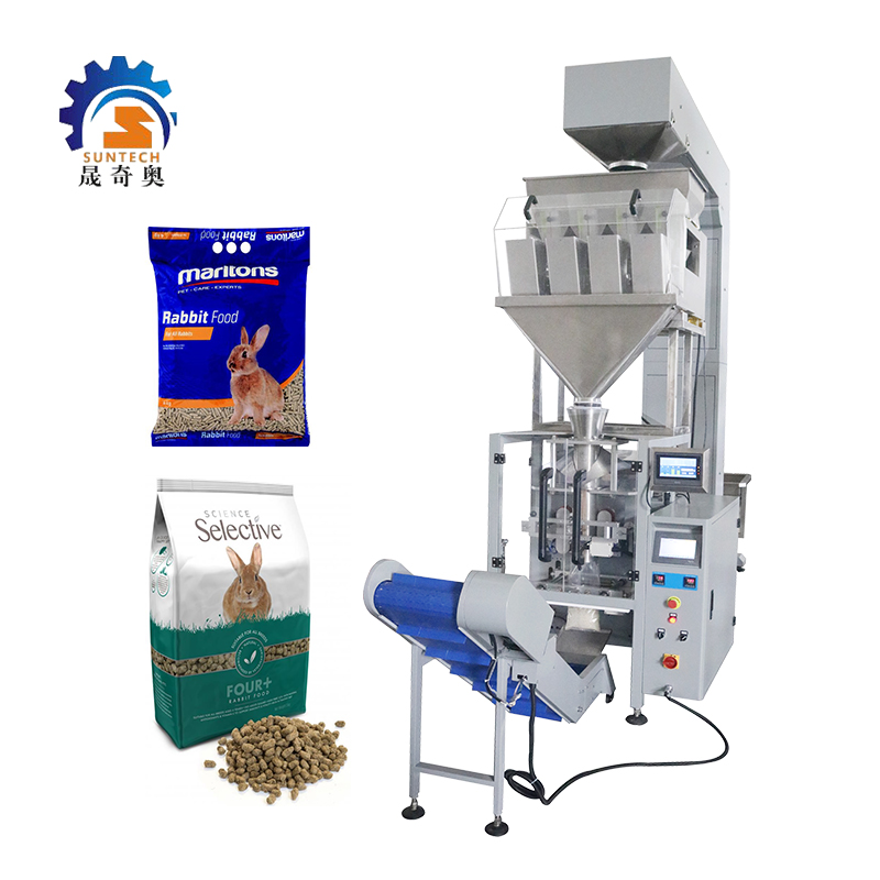 High Accuracy Rabbit Feed Bunny Feed Domestic Rabbit Food 500g 900g VFFS Packing Machine