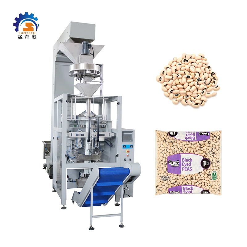 Fully Automatic Whole Grain Chickpeas Granule VFFS Packing Machine With Volumetric Cup