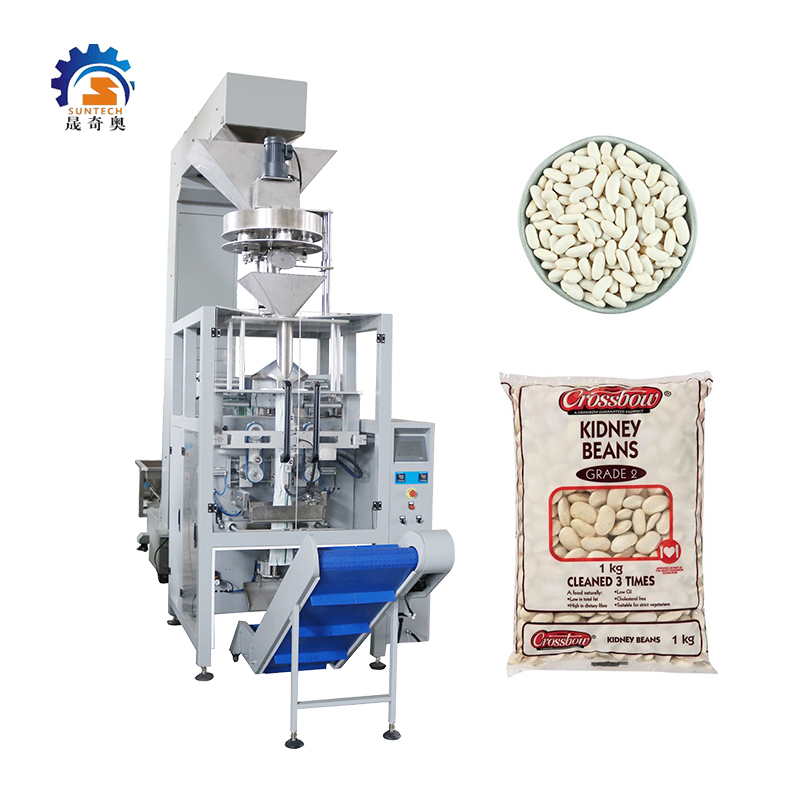 Fully Automatic Kidney Beans Granule VFFS Packing Machine With Stainless Steel Cup