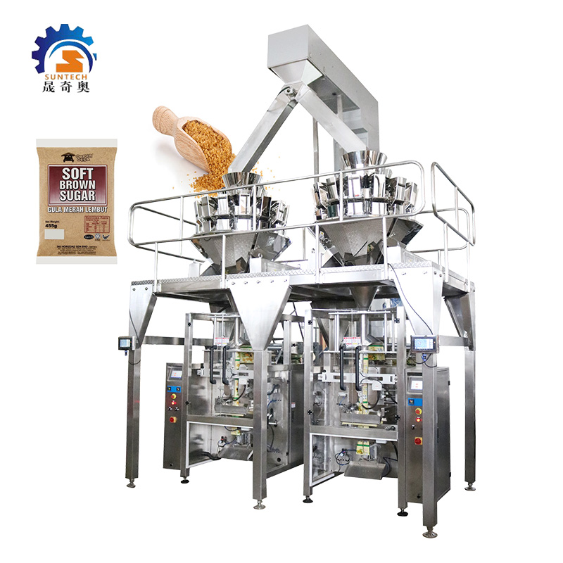 Factory Made Granule Gusset Bag 500g 1kg 2kg Salt Seeds Sugar Rice VFFS Packing Machine