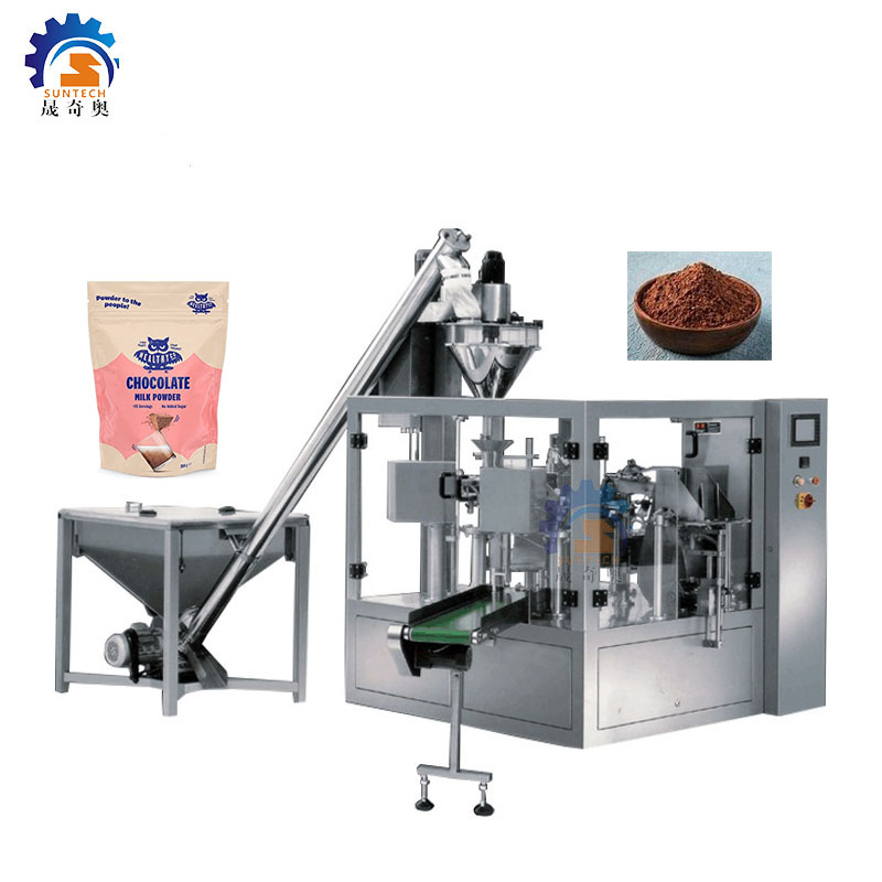 Multi-Function Automatic Doypack 250g 500g Chocolate Powder Premade Bag Packaging Machine