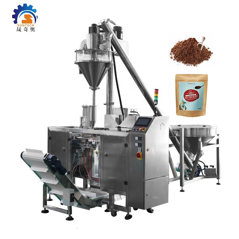 Automatic doypack 500g 1kg Coffee Milk Powder Corn Wheat Flour Coconut Cococa Chocolate  Powder Premade Pouch Packing Machine