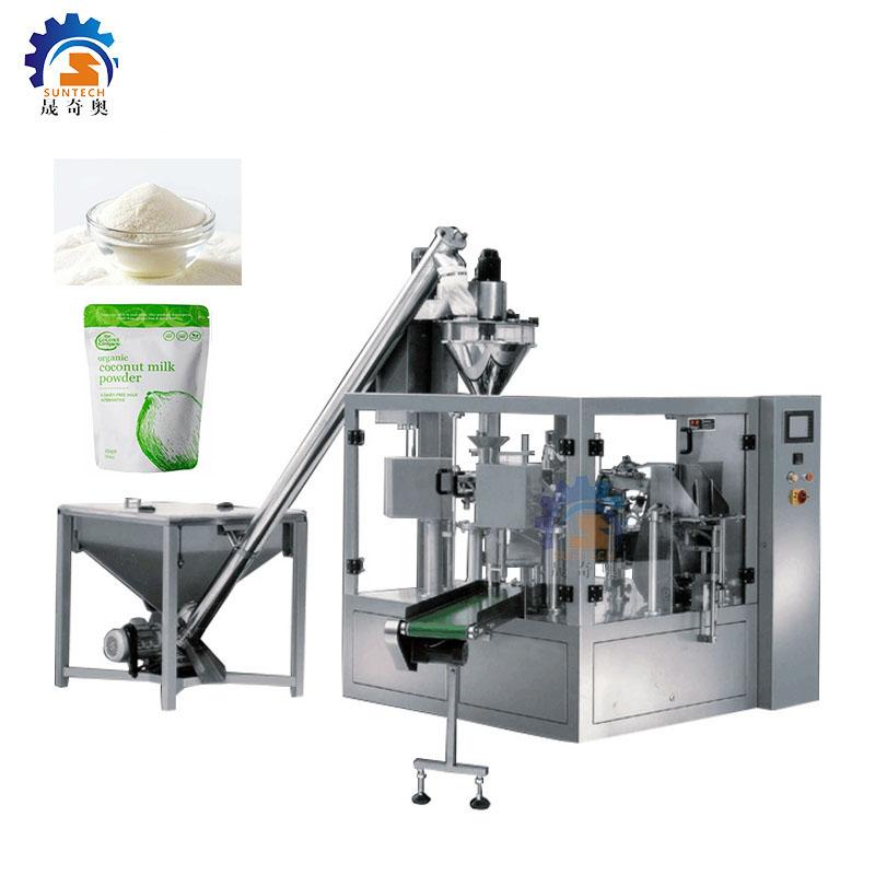 Multi-Function Automatic Doypack 250g 500g Coconut Powder Premade Bag Packaging Machine