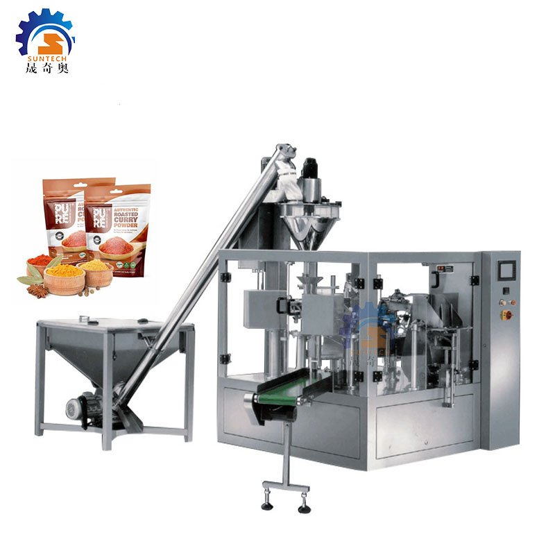 Multi-Function Automatic Doypack 250g 500g Curry Powder Premade Bag Packaging Machine
