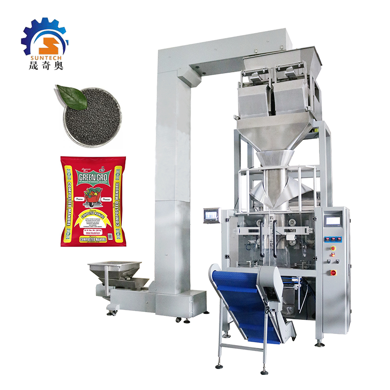 Automatic 10kg 15kg 20kg Sheep Manure Composted Manure PP PE Bag Packing Machine