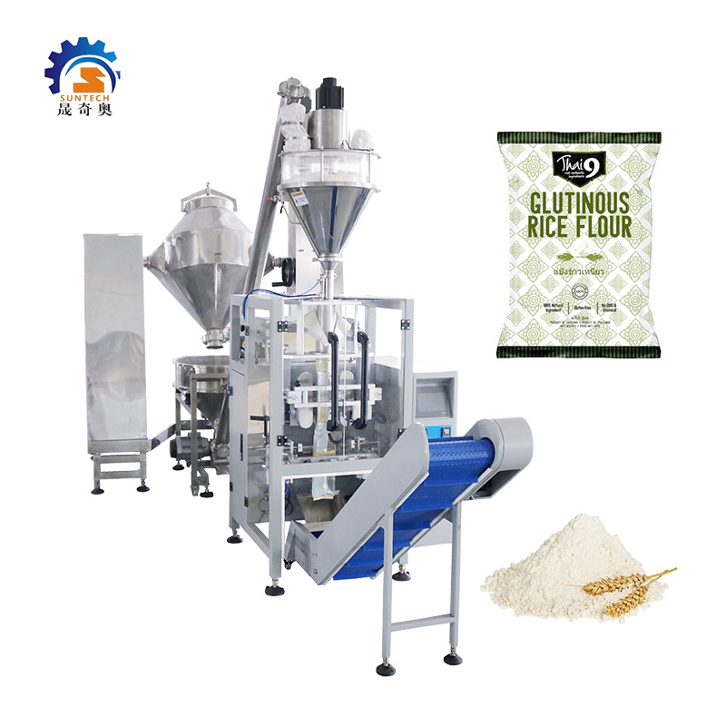 High Accuracy 500g Edible Glutinous Rice Flour Powder Vertical Screw Packing Machine