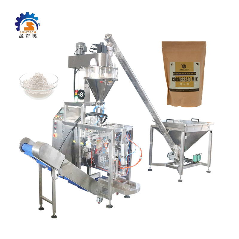 Doypack Single Station 500g Flour Powder Premade Bag Laminated Pouch Packing Machine