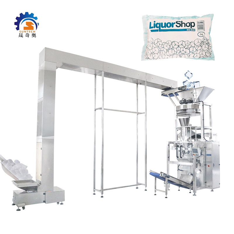 Automatic Granule 11kg 13kg 15kg Small Block Ice Vertical Form Filling Packing Machine