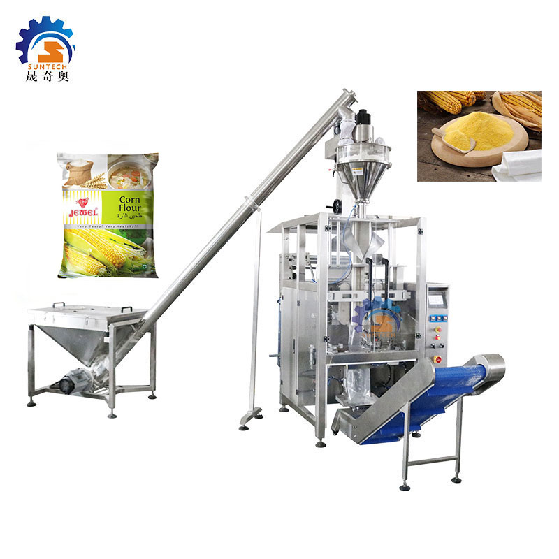 Automatic vertical filling 1kg 2kg 5kg corn maize flour powder packing machine