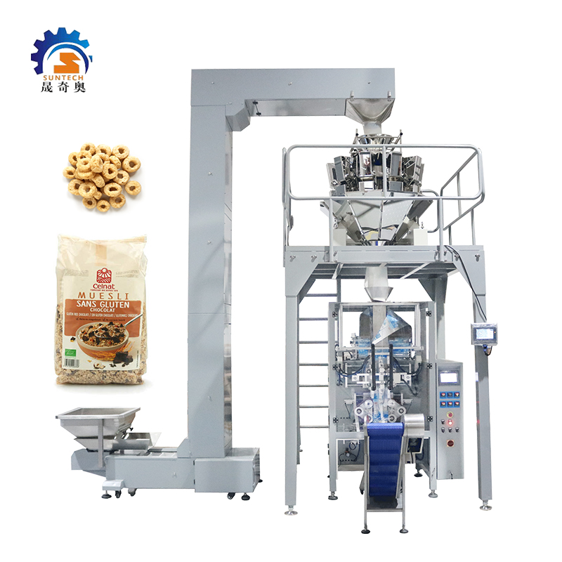 Servo Motor 468g 750g 1kg Chocolate Flavored Cereal Strawberry Flavored Cereal Packing Machine