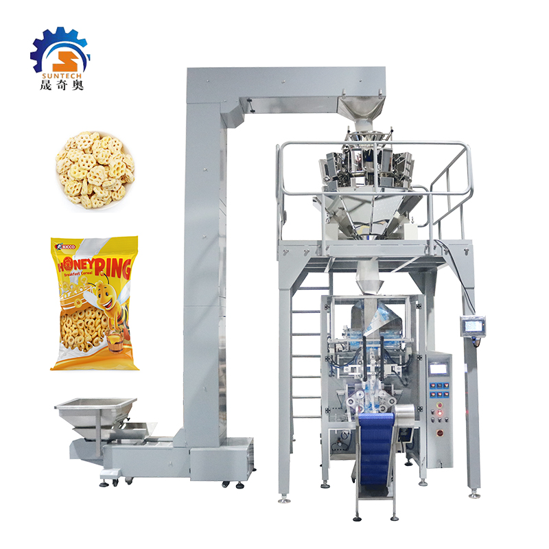 Automatic 240g 650g 980g Honey Flavored Breakfast Cereal Circle Cereal Vertical Packing Machine