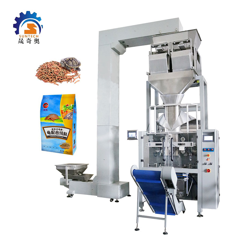 Automatic Granule Turtle Foods Goldfish Foods Carp Foods Film Roll Vertical Form Packing Machine