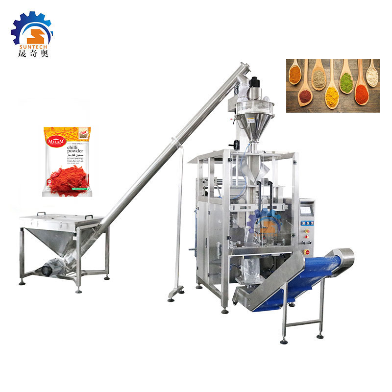 Automatic Spice packaging machine Wheat Flour Chilli Spice coffee tea Powder Packing Machine