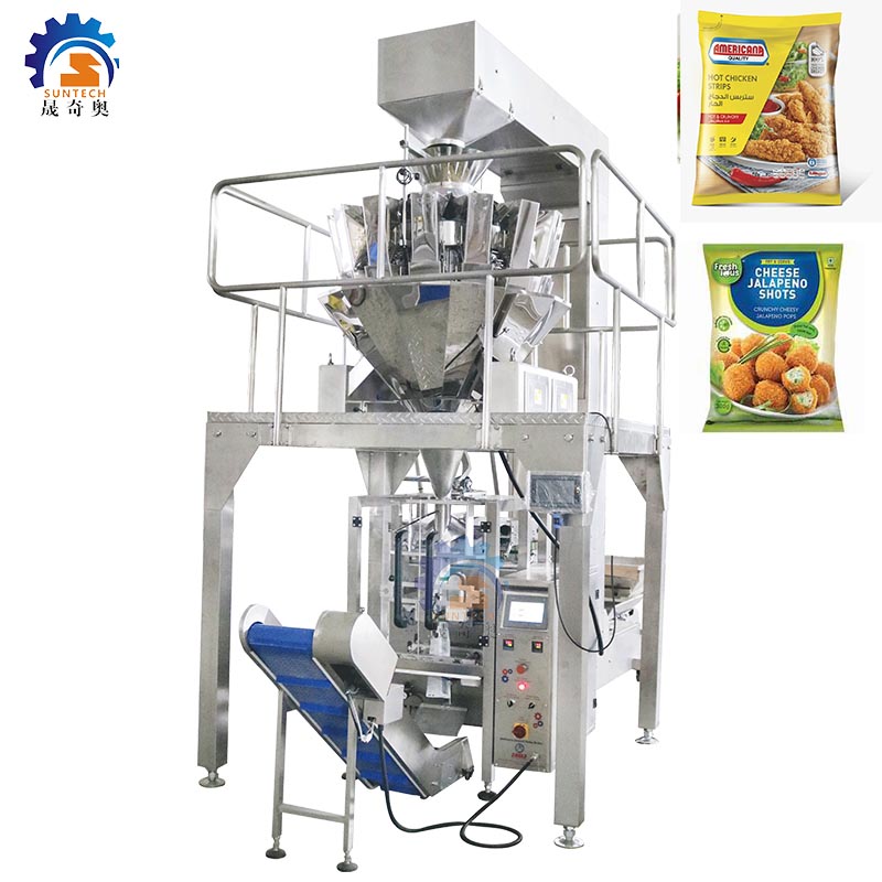 Fully automatic 500g 1kg 2kg crispy fried chicken French Fries vertical packing machine