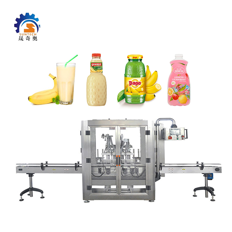 High Accuracy Beverage 80ml Banana Milk Drink Juicy Fruit Juice Bottle Soft Drink Filling Machine