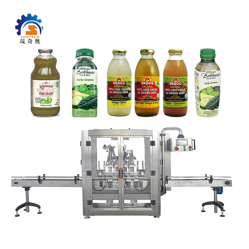 High Productivity Beverage Pure Celery Drink Vegetables Juice Bottle Filling Capping Machine