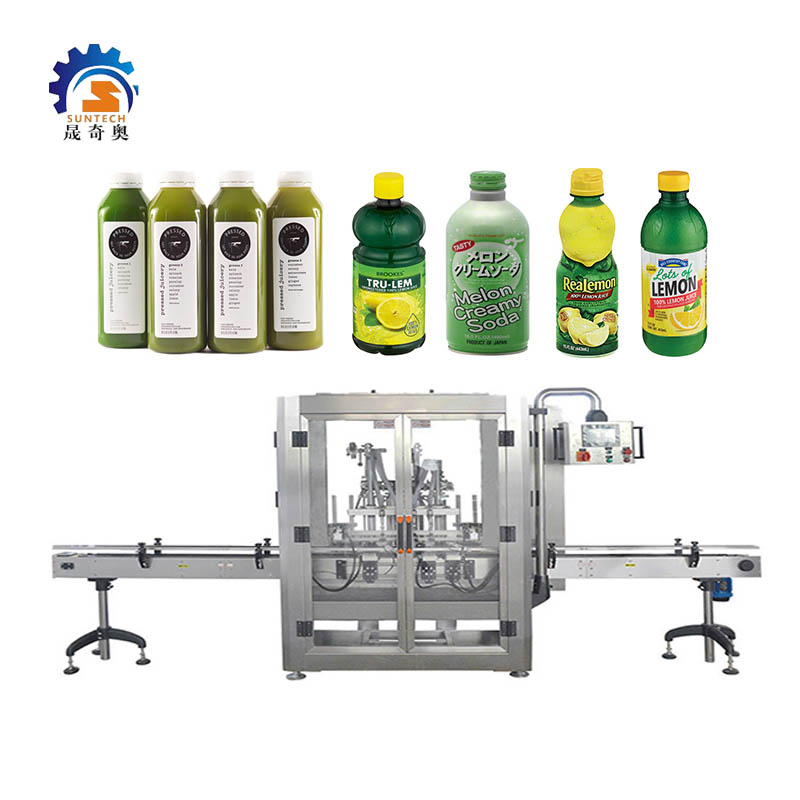 Automatic Capping Liquid Drink Lemon Flavour Juice Soda Water 200g Bottle Filling Packing Machine