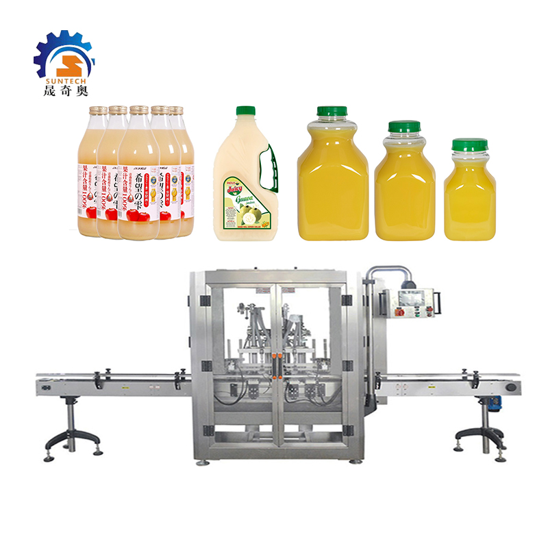 Automatic Liquid Mango Drink Juicy Apple Fruit Juice 100g Square Bottle Filling Packing Machine