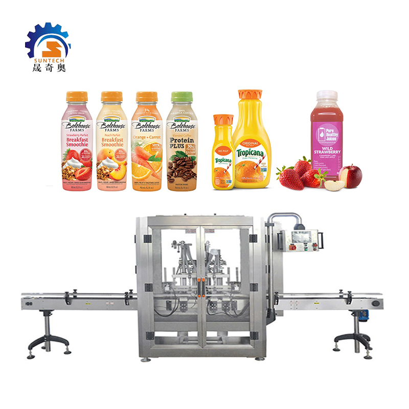 Automatic Liquid Orange Mixed Drink Juicy Carrot Fruit Juice Jam Bottle Filling Machine