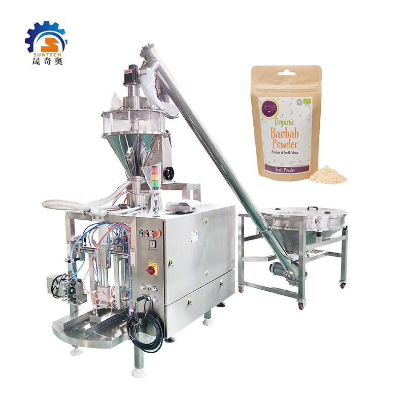 Doypack Single Station Raw Baobab Powder 125g 150g Stand Up Pouch Easy Tear Packing Machine