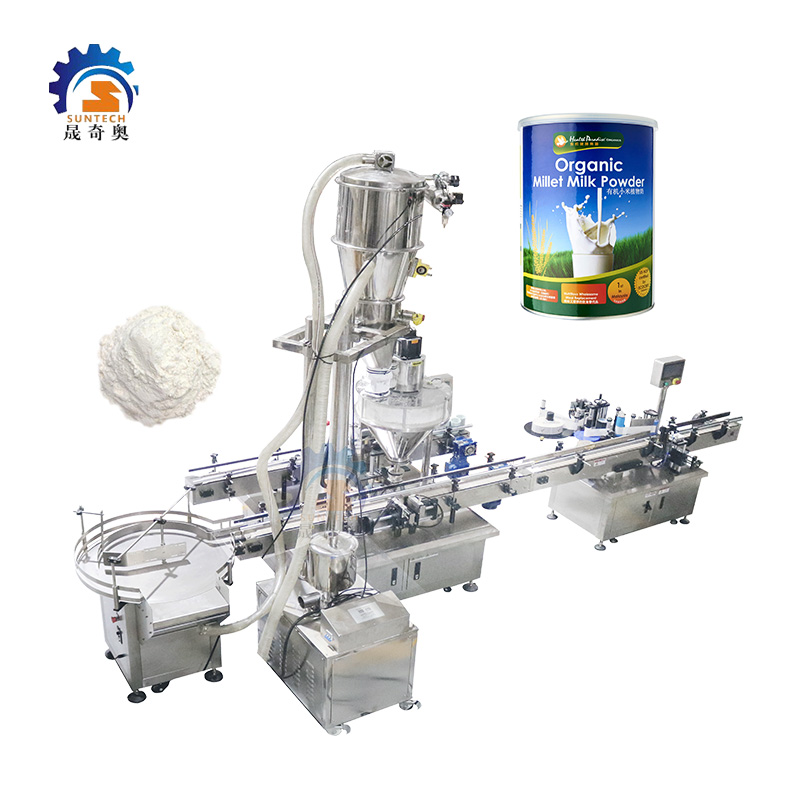 High Accuracy Powder Machine Organic Millet Milk Powder 500g 600g Can Filling Packing Machine