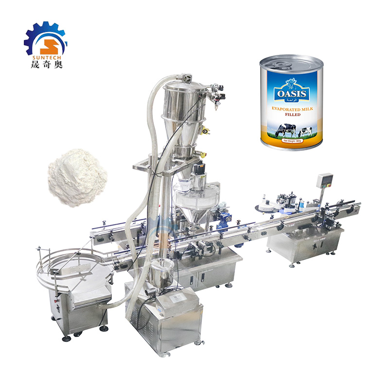 Multifunctional Powder Machine Evaporated Milk Powder Filled Bottle Can Packing Machine