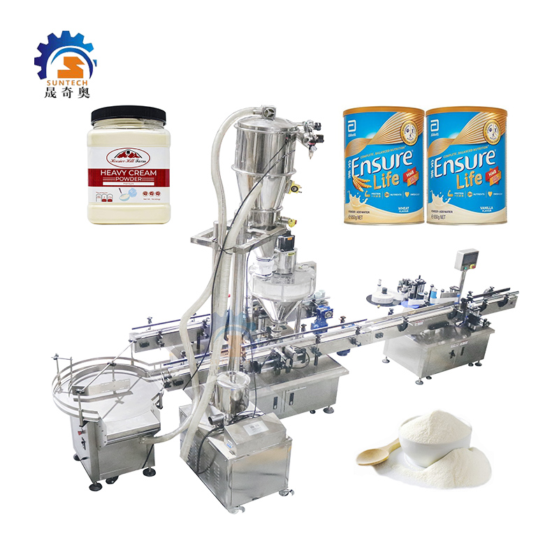 Automatic Powder Machine Infant Nutritional Milk Powder Brewing Can Filling Packing Machine