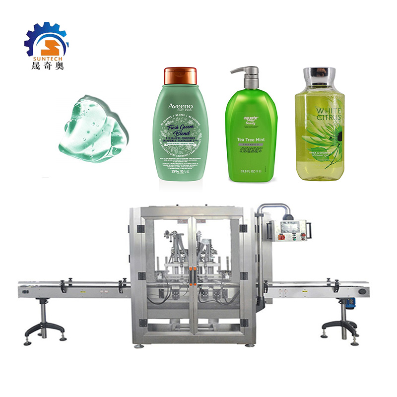 Automatic Liquid Machine Shower Gel Shampoo Green Lotion 200ml Bottle Packing Machine