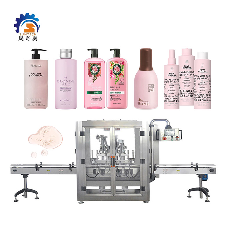 Automatic Liquid Color Fragrance Shampoo Light Pink 100ml 200ml Bottle Packing Machine