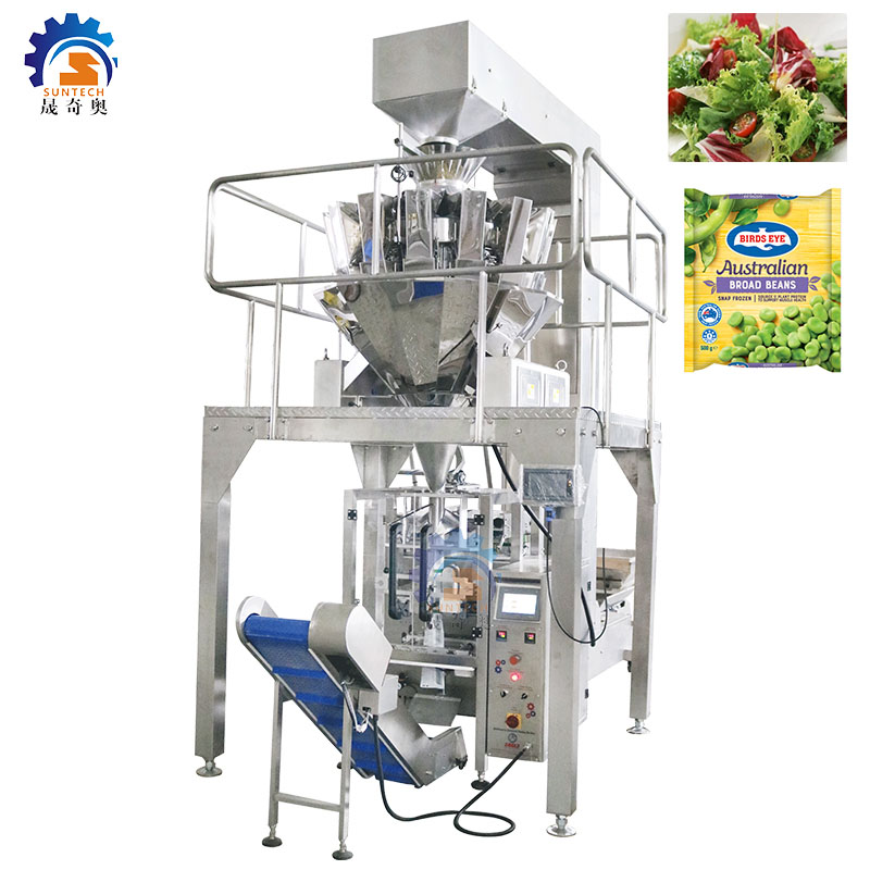 Multi-function automatic 250g 500g 1kg mixed vegetable fresh broad beans sprouts  packing machine