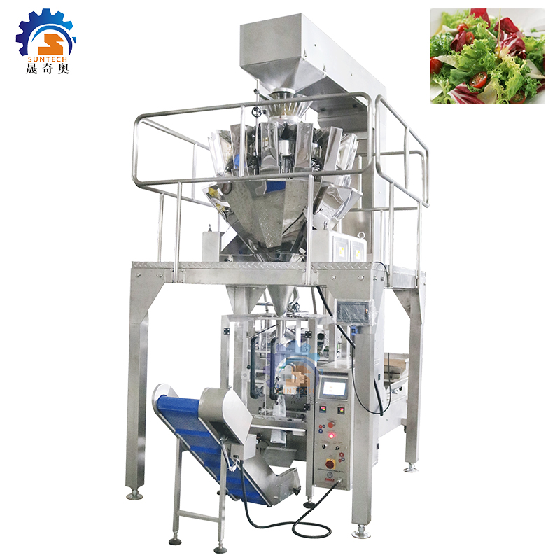 Multi-function automatic 100g 250g 500g salad vergetable packing machine