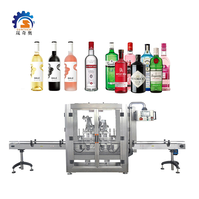 Suntech Stainless Steel For Beer Red Wine Whisky Water Juice Glass Bottle Capping Machine