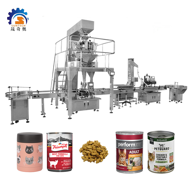 Automatic Chicken & Vegetable Formula Granule Pet Foods Animal Foods Packing Capping Machine