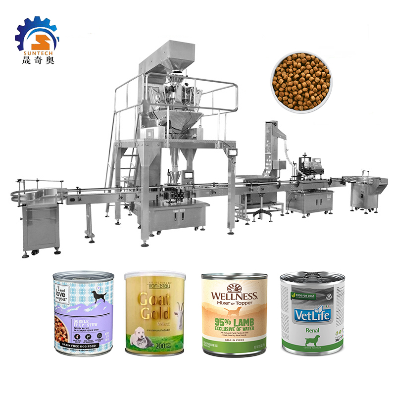 200g Tin Can Granule Pet Foods Dog Foods Bottle Grain Packing Capping Machine With ISO