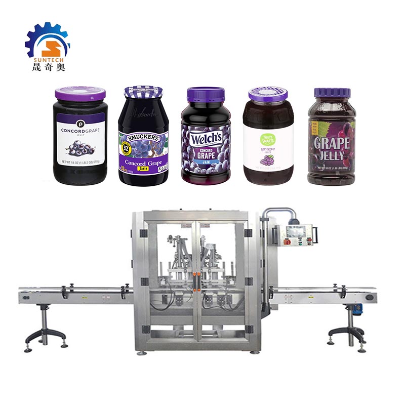 Automatic Liquid Can 100g Concord Grape Jam Fruit Jam Bottle Packing Filling Machine