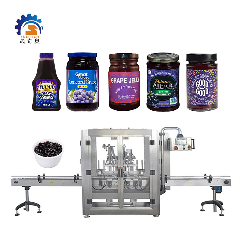 Automatic Fruit Jam Can 50g Easy Squeeze Concord Grape Jelly Jam Bottle Packing Filling Machine