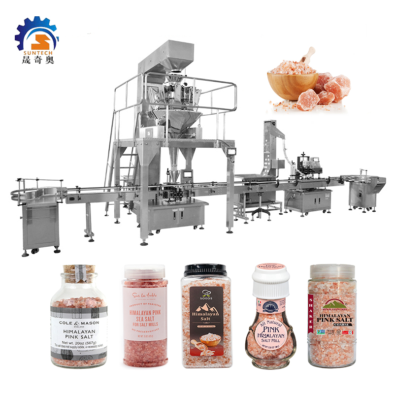 Long Service Life 567g Granule Himalayan Lumpy Pink Salt For Salt Mills Jar Capping Machine