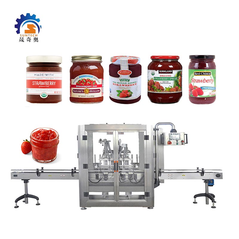 Automatic Liquid Can Strawberry Jam Fruit Jam Sweet Sour Flavor Bottle Packing Machine
