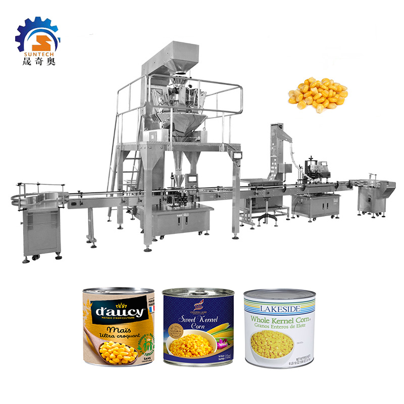 Stable Granule Plump Corn Kernels Raw Foods 100g 200g Packing Weighing Filling Machine