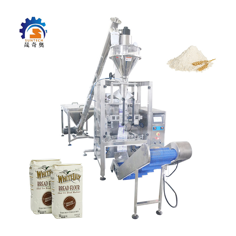 Fully Automatic Flour Powder Bread Baking Powder For Brick Bag VFFS Sealing Packing Machine