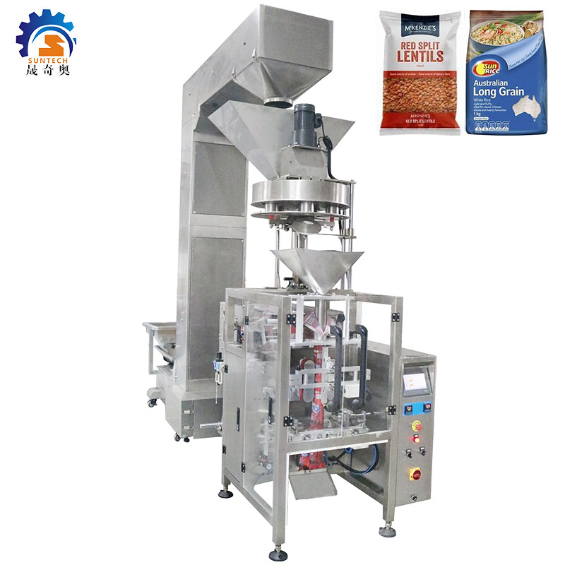 Fully automatic 250g 500g grain food vertical measuring cup packing machine