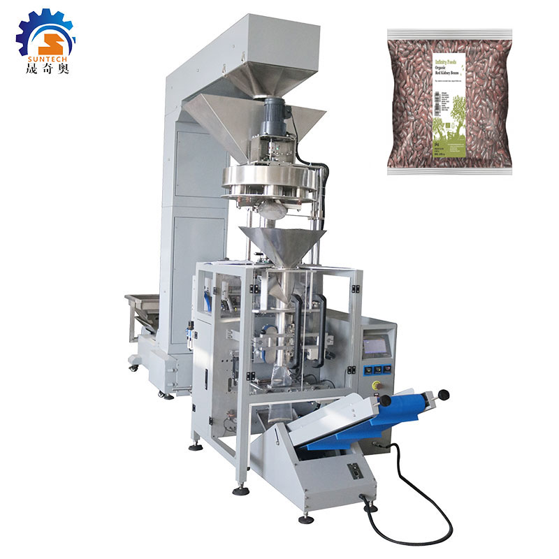Full automatic 500g 1kg red kidney beans vertical volume cup  packing machine