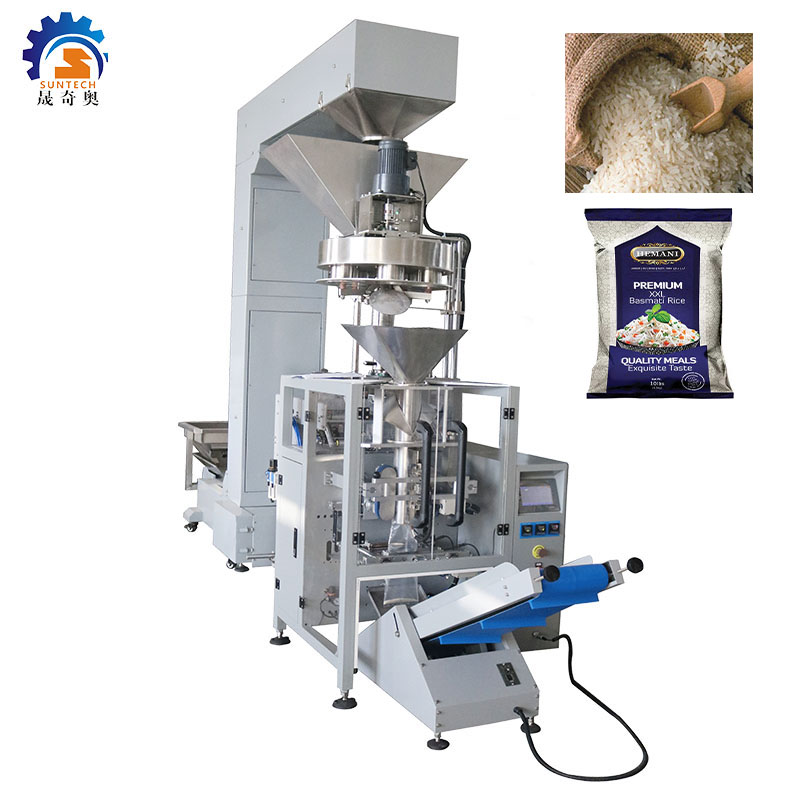 Fully automatic 1kg 2kg rice food vertical measuring cup packing machine