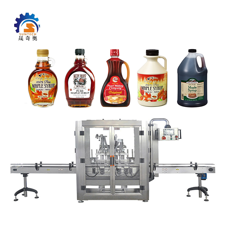 50ml 140ml Pump Tube Original Pure Maple Syrup Sweet Bottle Liquid Capping Labeling Machine